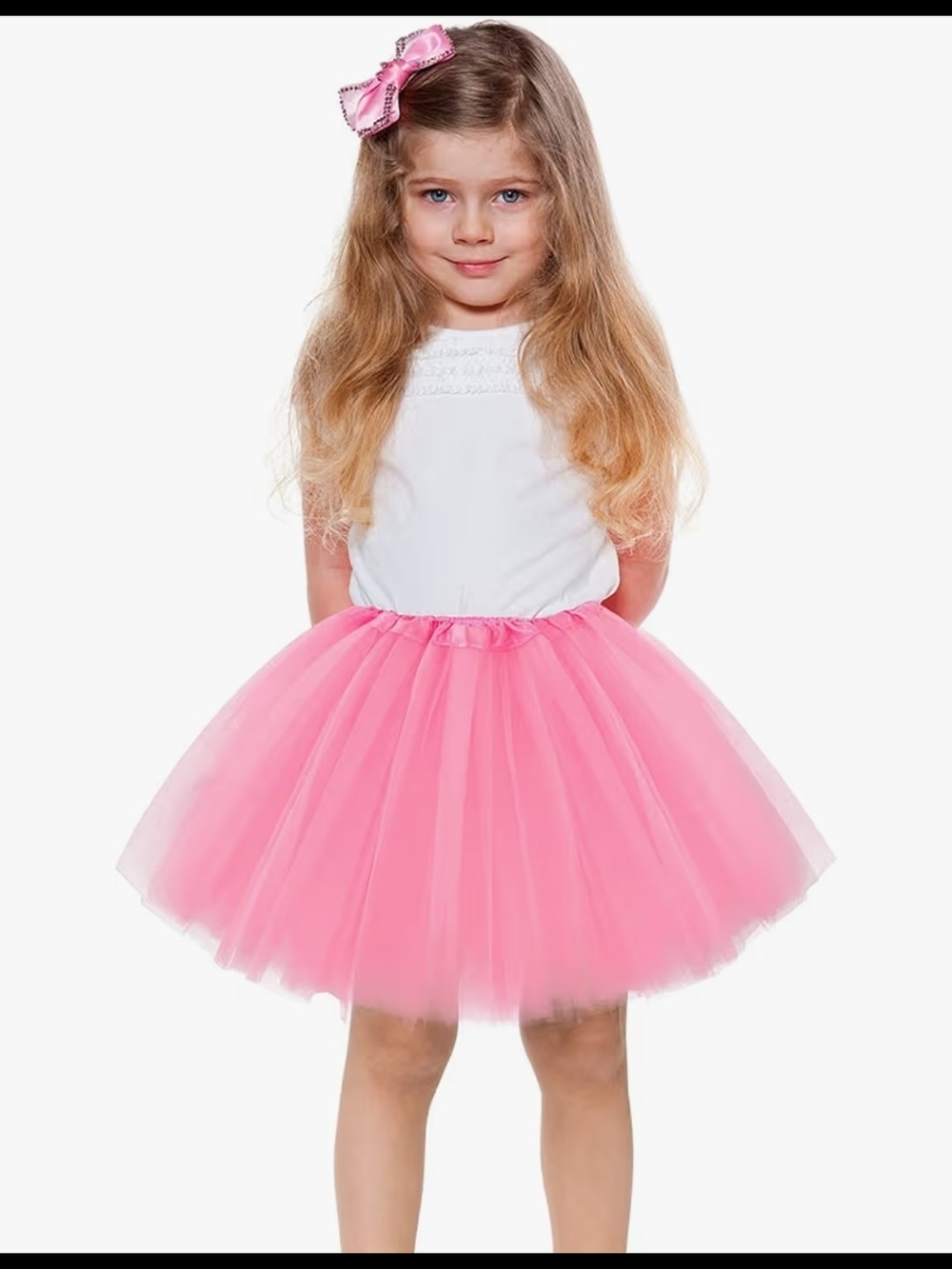Pink Tulle Princess Skirt - Girls
